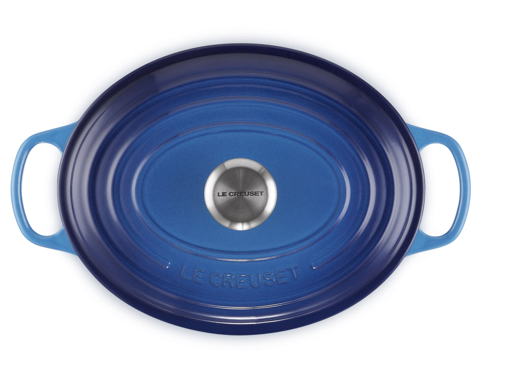 Le Creuset Casserole Signature - Ovale - Azur - ø 29 cm / 4,7 litres