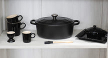 Le Creuset Braadpan Signature - Ovaal - Mat Zwart - ø 33 cm / 7.5 liter