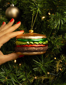 Nordic Light Kerstbal Hamburger 10 cm