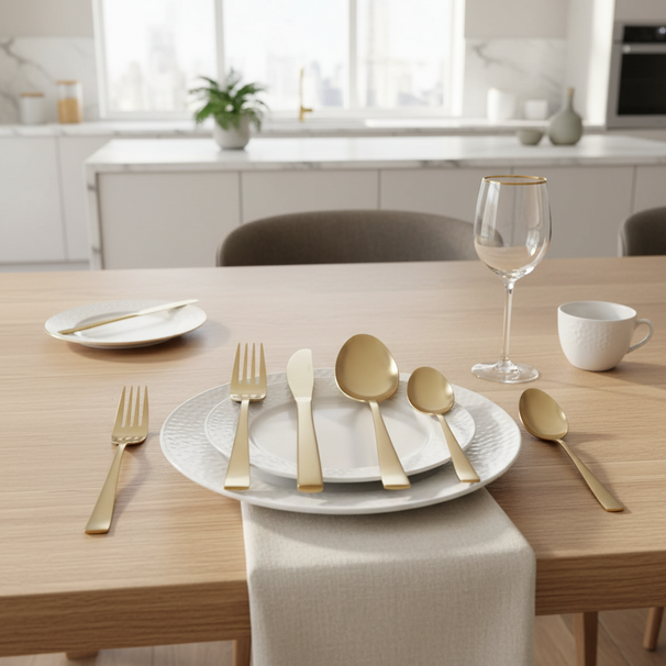 Studio Tavola Bestekset - Classic - Champagne - 32-delig / 8 personen