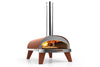 ZiiPa Four à Pizza Piana - Au Feu de Bois - avec Thermomètre - Terre Cuite - pour pizzas ø 30 cm - Pierre à pizza rotative