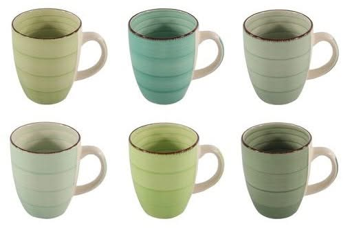 Studio Tavola Tasses Summer Green 350 ml - 6 pièces