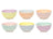 Cookinglife Kleine Kommen Pastel Harmony Ø 12 cm - 6 Stuks