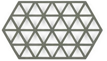 Zone Denmark Pannenonderzetter Triangles - Olive Green - 24 x 14 cm