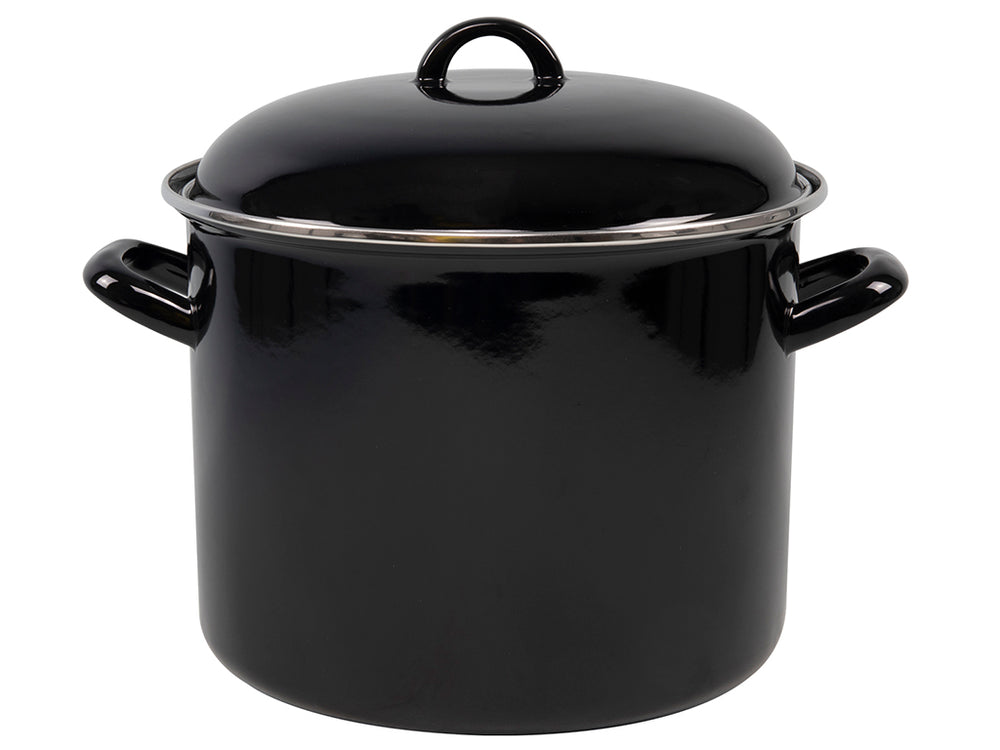 Marmite à Soupe de Cuisson - Noir - ø 24 cm / 8 litres