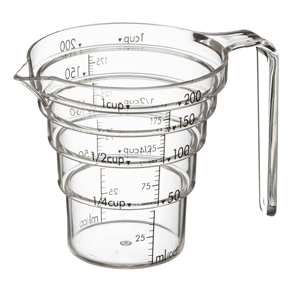 Verre doseur en plastique Yamazaki 200 ml