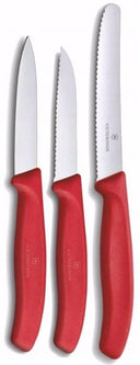 Ensemble de couteaux d'office Victorinox rouge - 3 pièces