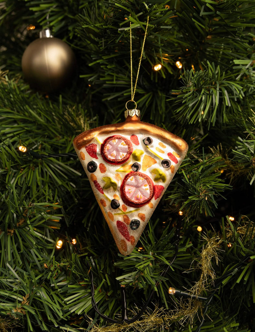 Nordic Light Kerstbal Pizza 12 cm