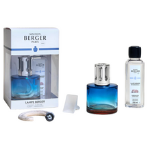Maison Berger Giftset - Geurbrander Berger Pure / Caresse de Coton - Blauw