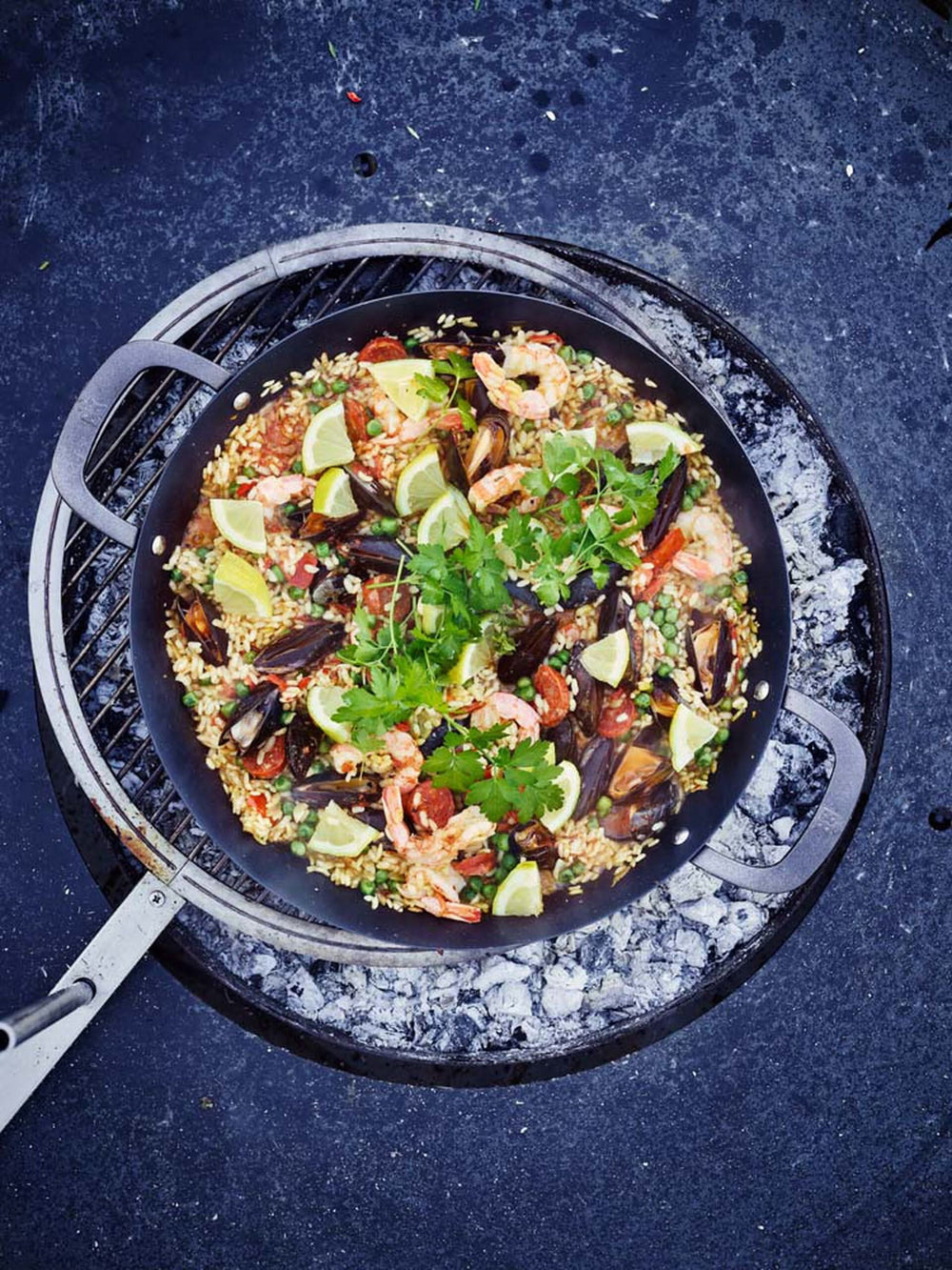 BK Paella Pan Black Steel - ø 38 cm