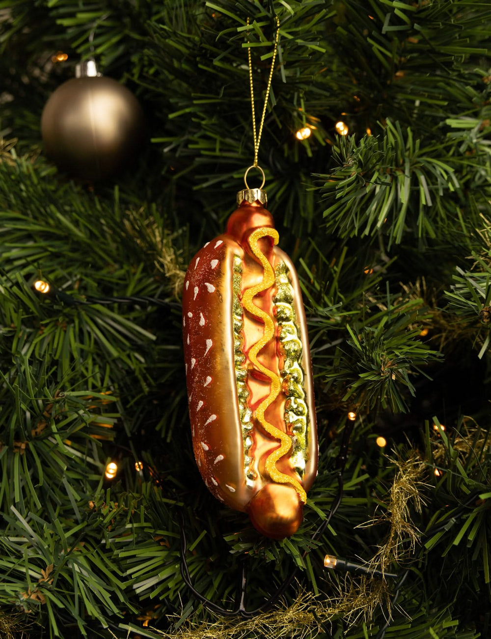 Nordic Light Kerstbal Hot Dog 14 cm