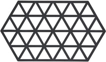 Zone Denmark Dessous de verre Triangles - Noir - 24 x 14 cm