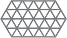 Zone Denmark Pannenonderzetter Triangles - Cool Grey - 24 x 14 cm