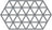 Zone Denmark Pannenonderzetter Triangles - Cool Grey - 24 x 14 cm