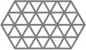 Zone Denmark Dessous de verre Triangles - Cool Grey - 24 x 14 cm