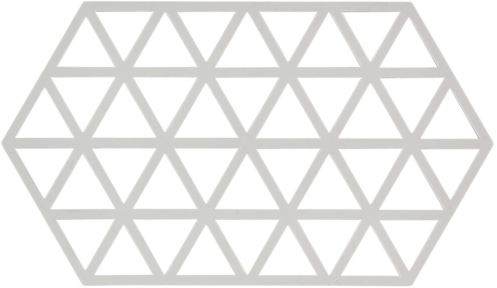 Zone Denmark Dessous de verre Triangles - Gris chaud - 24 x 14 cm