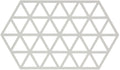 Zone Denmark Dessous de verre Triangles - Gris chaud - 24 x 14 cm