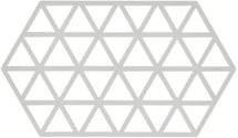 Zone Denmark Dessous de verre Triangles - Gris chaud - 24 x 14 cm