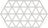 Zone Denmark Dessous de verre Triangles - Gris chaud - 24 x 14 cm