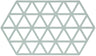 Zone Denmark Pannenonderzetter Triangles - Nordic Sky - 24 x 14 cm