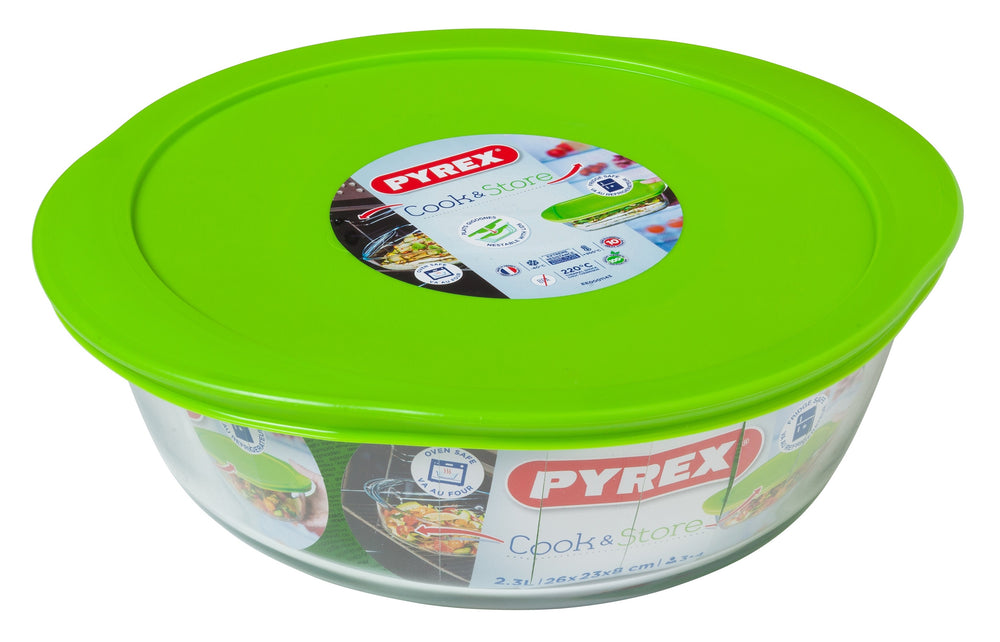 Pyrex Ovenschaal met deksel - Cook & Store - ø 25 cm / 2.3 liter