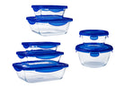 Pyrex Ovenschaal met deksel - Cook & Go - 7 delige set