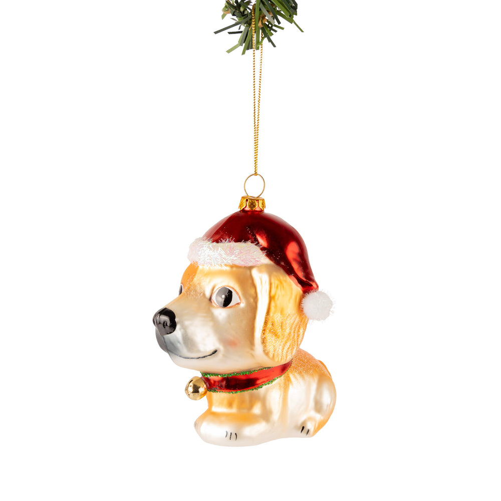 Boule de Noël Nordic Light Chien 13 cm