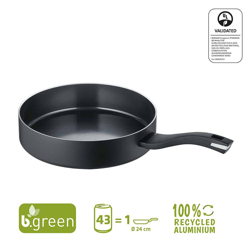 Berndes Hapjespan B.Green - ø 24 cm / 3.1 liter - standaard anti-aanbaklaag