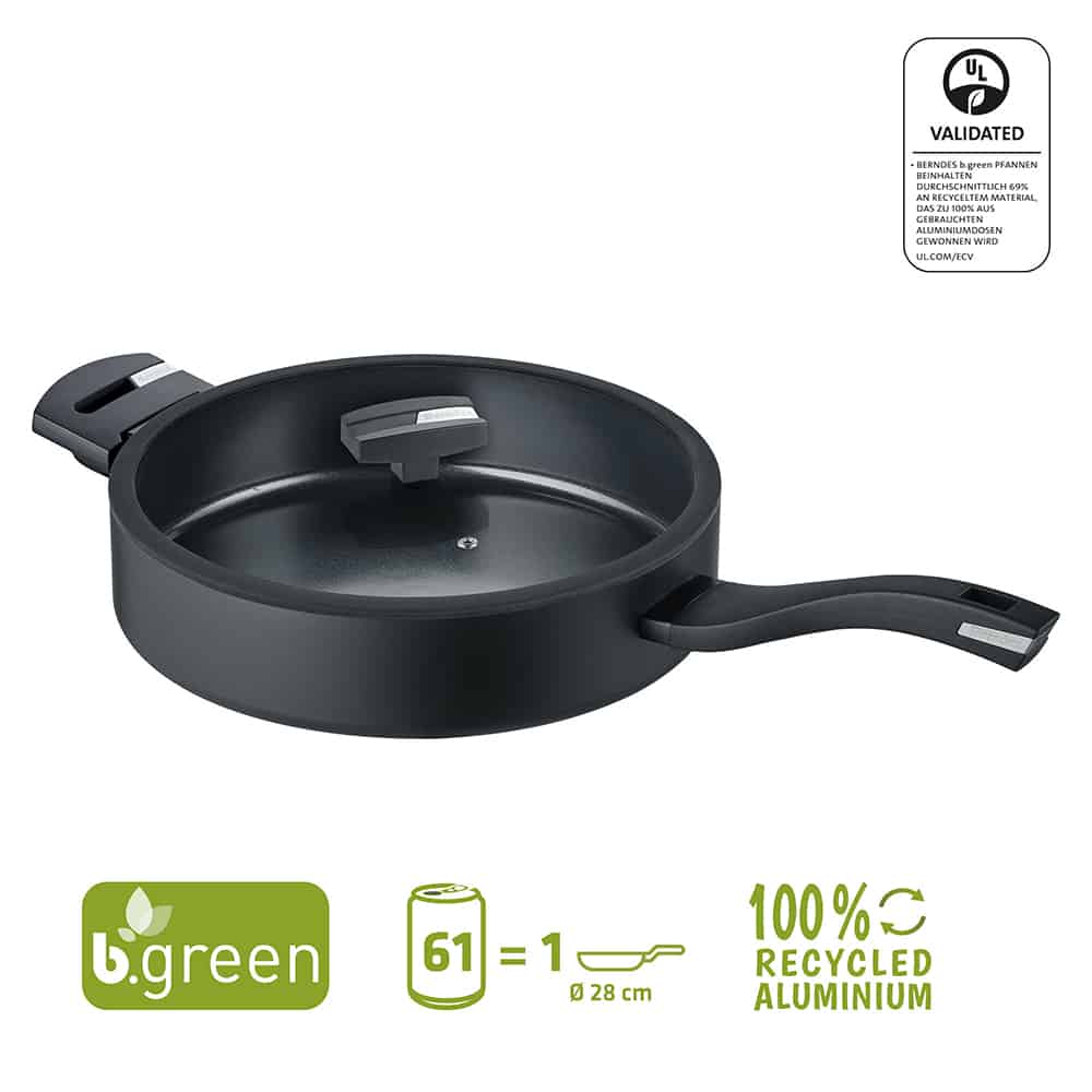 Berndes Casserole B.Green - ø 28 cm / 3,5 litres - revêtement antiadhésif standard