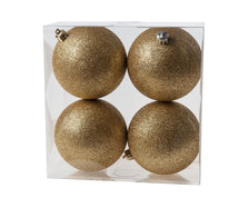 Cosy @Home Boules de Noël Paillettes dorées ø 10 cm - 4 Pièces