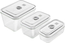 Zwilling Vacuum Vershoudbakjes Fresh & Save - Glas - 3 delige set