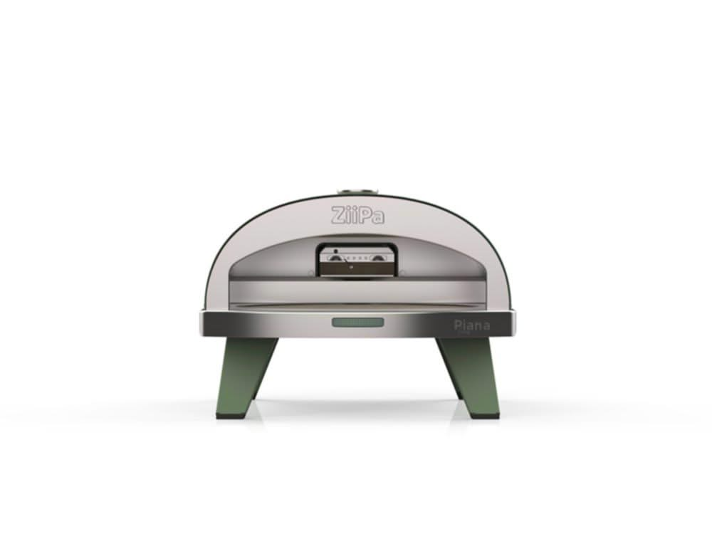 ZiiPa Pizza Oven Piana - Gasmodel - met Thermometer - Eucalyptus - voor ø 30 cm pizza's - Roterende pizzasteen