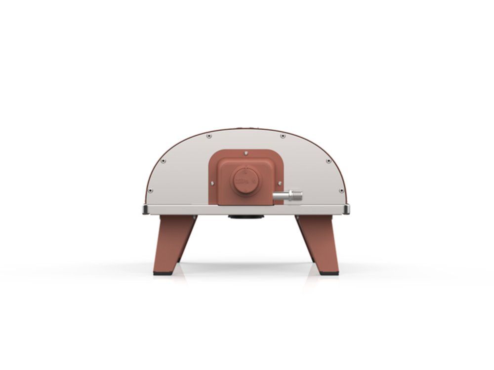 ZiiPa Pizza Oven Piana - Gasmodel - met Thermometer - Terracotta - voor ø 30 cm pizza's - Roterende pizzasteen