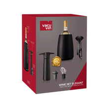 Vacu Vin Wijnset Elegant - Zwart - 5 delige set