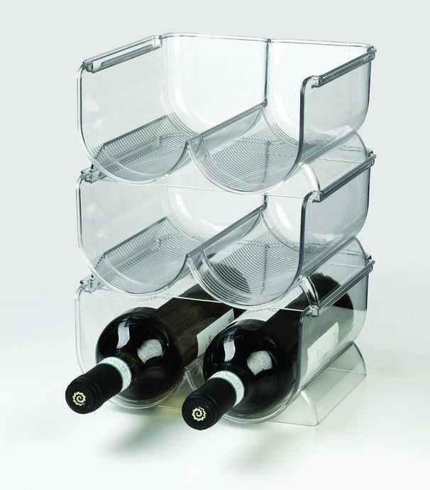 Ghidini Wijnrek / Wijnfleshouder voor 2 Flessen - Kunststof - Stapelbaar - Uitbreidbaar