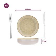 Cosy & Trendy Diepe Borden Baltic Luna ø 18 cm - 6 stuks