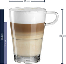 Leonardo Latte Macchiatoglazen Senso - Stapelbaar - 350 ml - 6 stuks