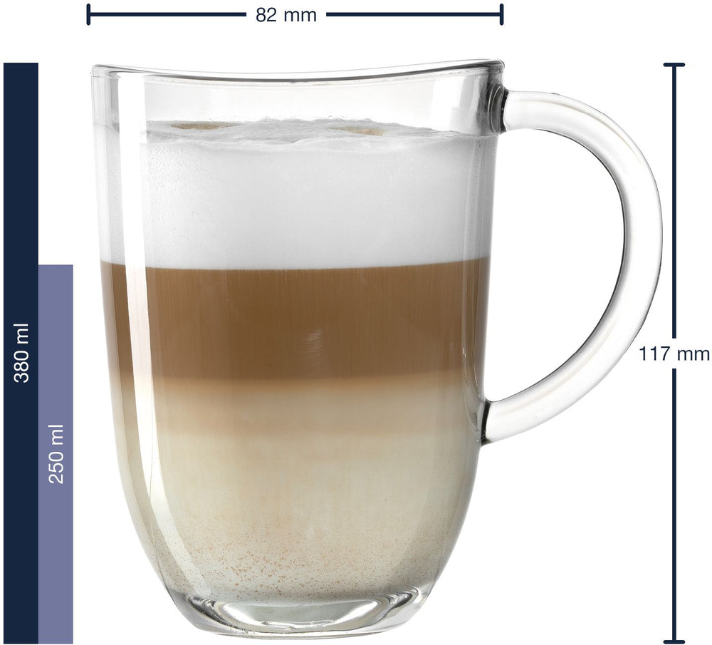 Leonardo Latte Macchiato Glazen Napoli 380 ml - 6 stuks