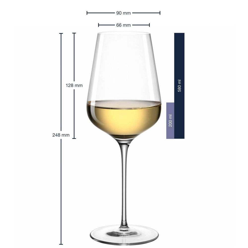 Leonardo Verres à Vin Blanc Brunelli - 580 ml - 6 pièces