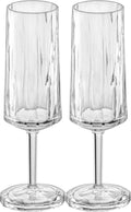 Koziol Champagneglazen - Onbreekbaar Superglas 100 ml - 2 stuks