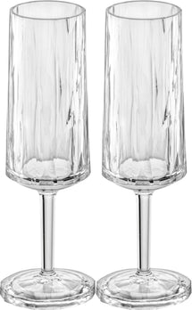 Verres à Champagne Koziol - Super Verre Incassable 100 ml - 2 pièces