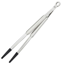 Rosle Pince à Servir Ronde - Acier Inox / Silicone - 32 cm