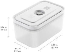 Zwilling Vacuüm Vershoudbakje Fresh & Save - Kunststof - 18 x 11 x 10 cm / 1.1 liter