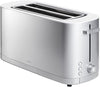 Zwilling Grille-pain XL Enfinigy - 2 fentes longues - 7 niveaux de chaleur - 1800 W - Argent/Blanc