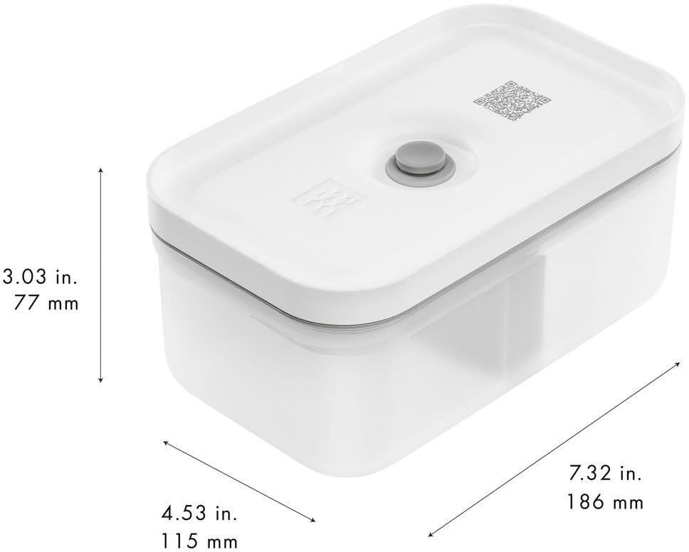 Boîte à lunch sous vide Zwilling Fresh & Save semi-transparente de 800 ml