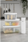 Zwilling Boîte à lunch sous vide Fresh &amp; Save - Transparent - Plastique - 22 x 15 x 9 cm / 1,6 litres