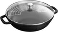 Poêle Staub Wok - Noir - ø 30 cm / 4,4 litres - revêtement antiadhésif émaillé