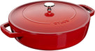 Staub Hapjespan - Sauteuse - Chistera - Kersenrood - ø 28 cm / 3.7 liter