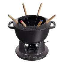 Service à fondue Staub Noir - ø 20 cm / 2,36 litres