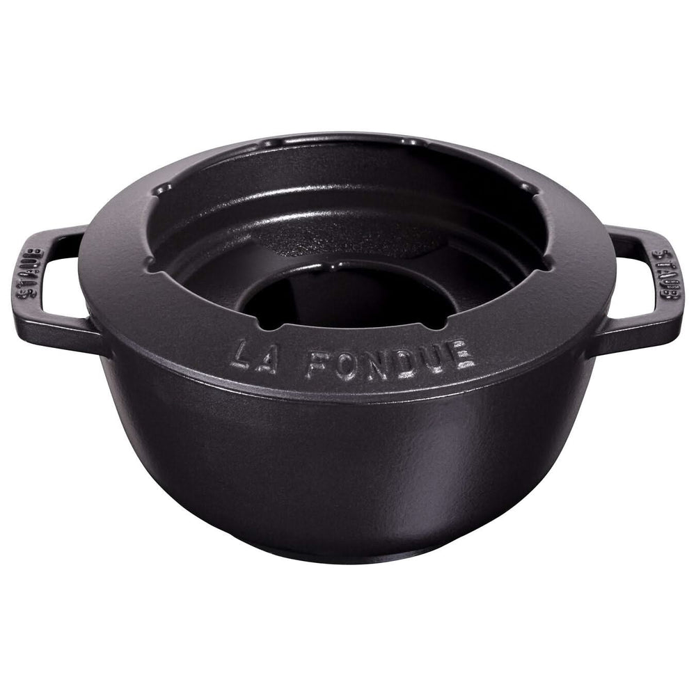 Staub Fondueset Zwart - ø 20 cm / 2.36 liter